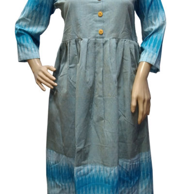 Frocks with ikkath fabric