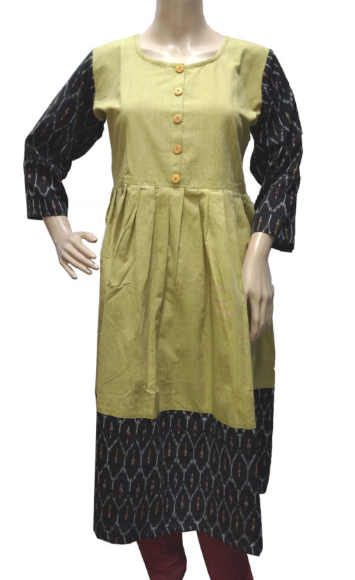 frocks with ikkath fabric