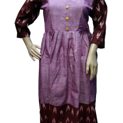 Frocks with ikkath fabric