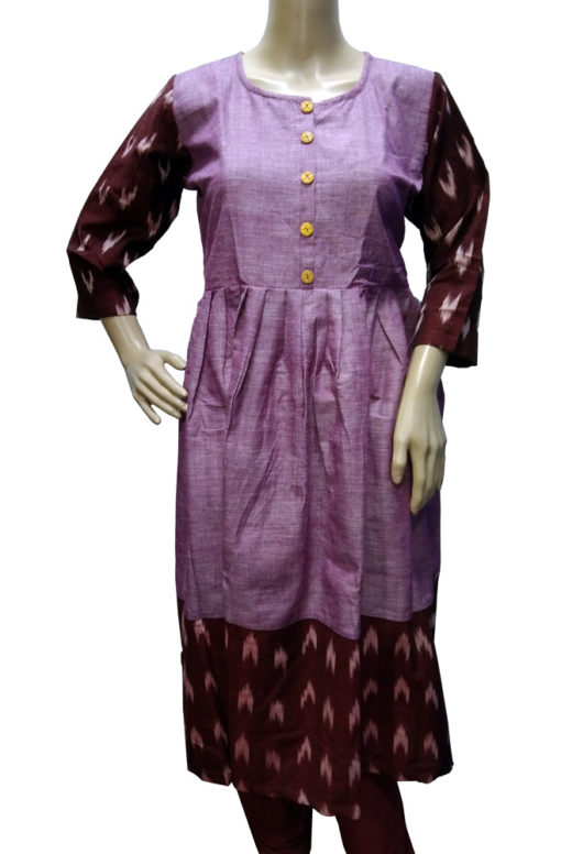 Frocks with ikkath fabric